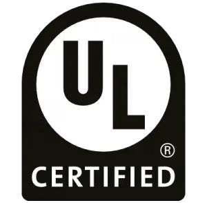 A logo that says UL Certified with a small circled R above the letter D of Certified.