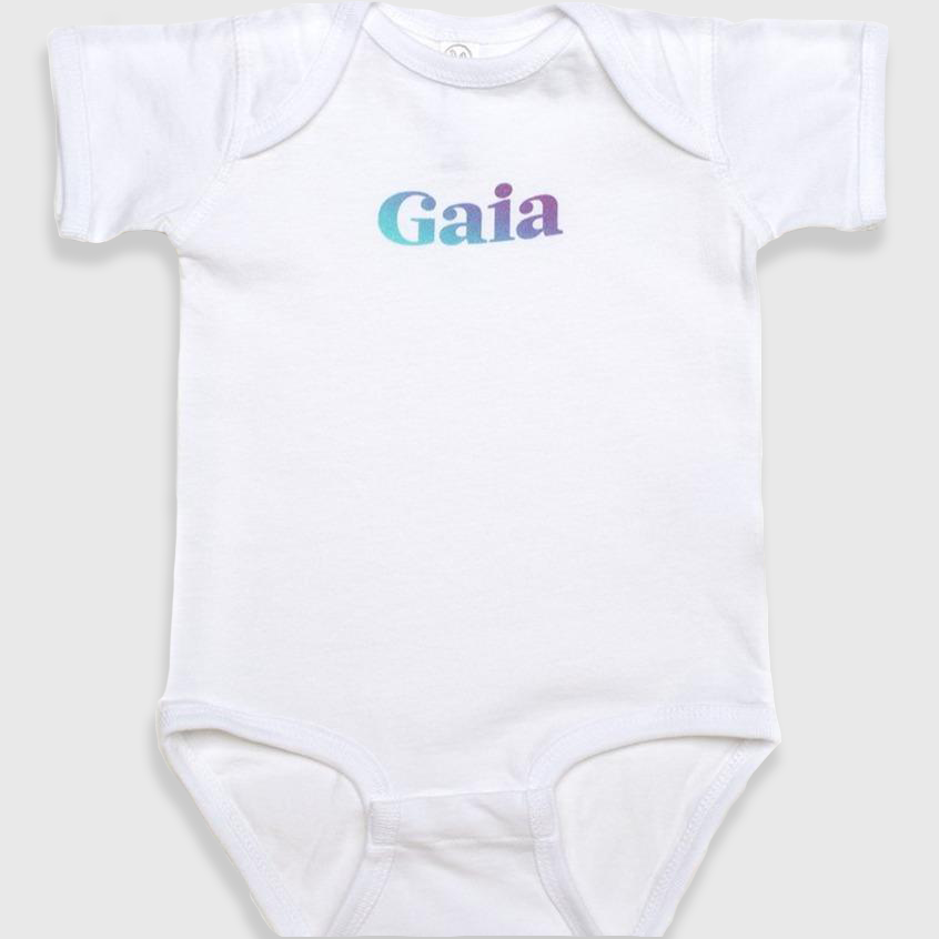 Gaia | Baby Onesie - White